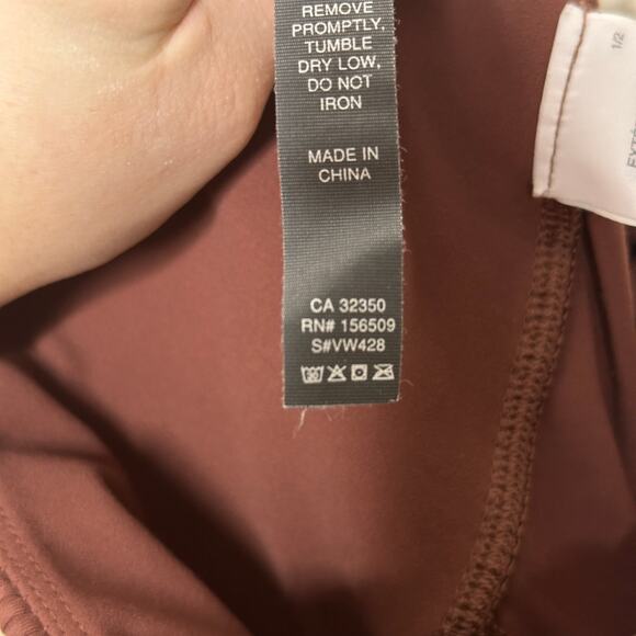 VUORI Rib Studio Legging Performance Legging Cedar Brown Sz XS {3Y25} - Picture 7 of 7